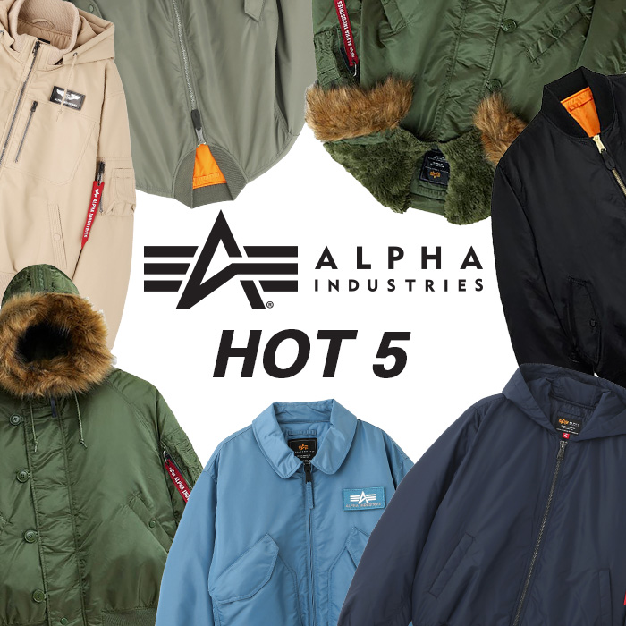 Alpha Industries/アルファ インダストリーズ/FAUX LEATHER HOODED RIB