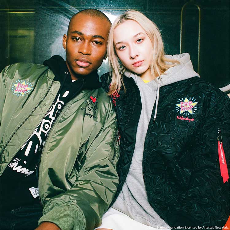 Alpha Industries�i�A���t�@�C���_�X�g���[�Y�j�̃V���b�v�j���[�X�u�yAlpha Industries�zKeith Haring�Ƃ̃J�v�Z���R���N�V�������o��v