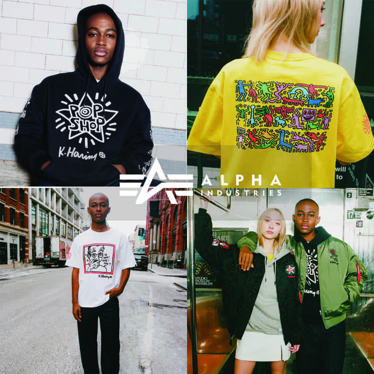 Alpha Industries�i�A���t�@�C���_�X�g���[�Y�j�̃V���b�v�j���[�X�u�yAlpha Industries�zKeith Haring CAPSULE COLLECTION �o��I�v