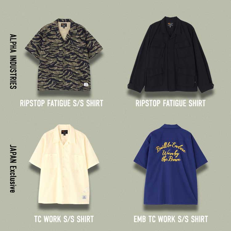 Alpha Industries�i�A���t�@�C���_�X�g���[�Y�j�̃V���b�v�j���[�X�u�y���{����z�t�Ă��ʂ�V��V���c���o��|Alpha Industries|�v