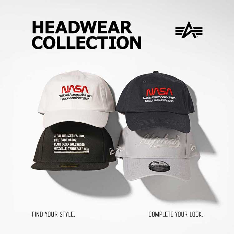 Alpha Industries�i�A���t�@�C���_�X�g���[�Y�j�̃V���b�v�j���[�X�uHEADWEAR COLLECTION | Alpha Industries |�v
