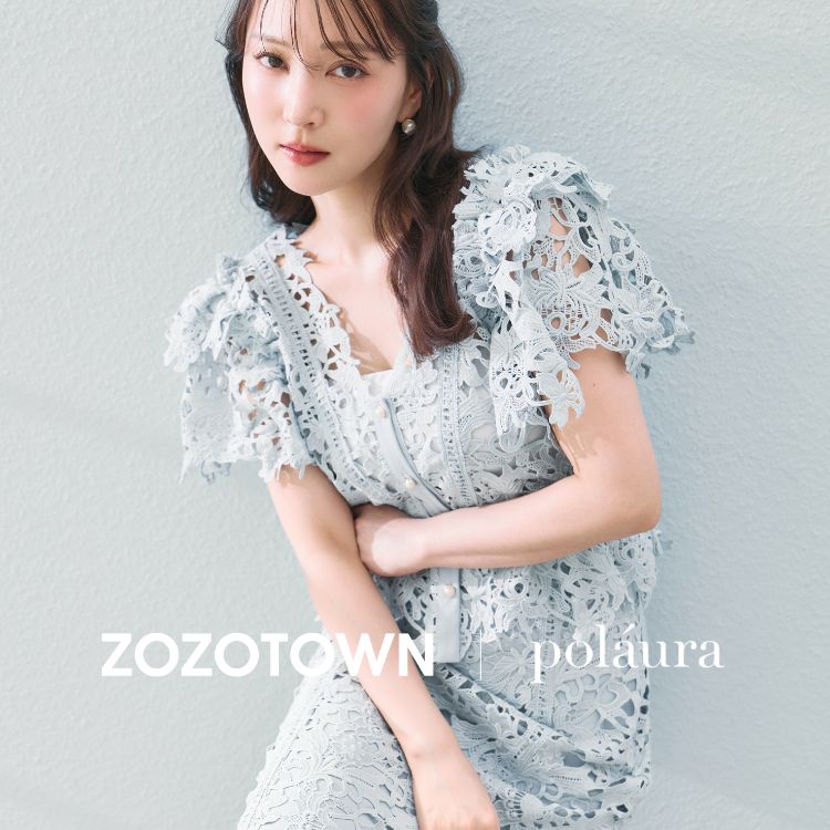 ショルダーリボンシフォンワンピース（ワンピース）｜polaura