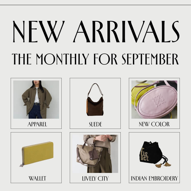 russet�i���V�b�g�j�̃V���b�v�j���[�X�u�yrusset�z�s9�������tNEW ARRIVALS�v