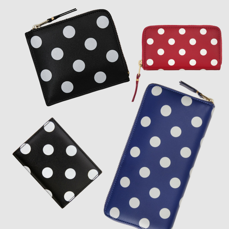 DOTS PRINTED】L-ZIP WALLET（財布）｜Wallet COMME des GARCONS