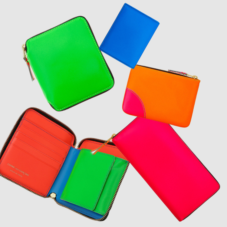 COMME des GARCONS POCKET�i�R���f�M�����\�� �|�P�b�g�j�̃V���b�v�j���[�X�uWALLET�wSUPER FLUO�x�X�[�p�[�t���[�V���[�Y�v