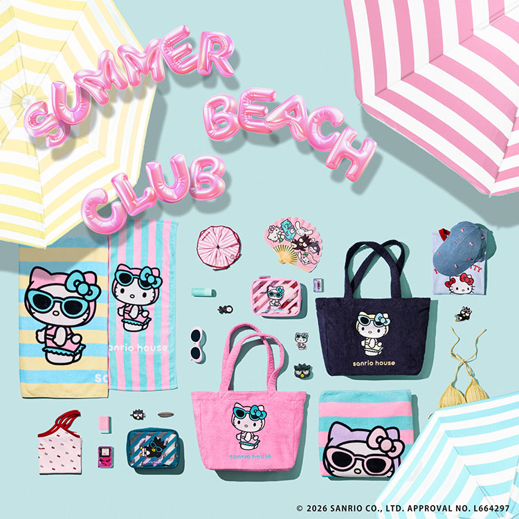sanrio house�i�T�����I�n�E�X�j�̃V���b�v�j���[�X�uSUMMER BEACH CLUB�v