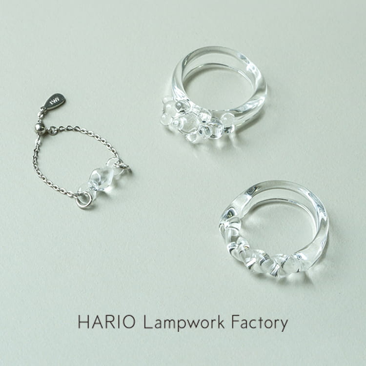 HARIO Lampwork Factory�i�n���I�����v���[�N�t�@�N�g���[�j�̃V���b�v�j���[�X�u�u�K���X�̃����O�t�F�A 2026�v����f�U�C���̃����O�v