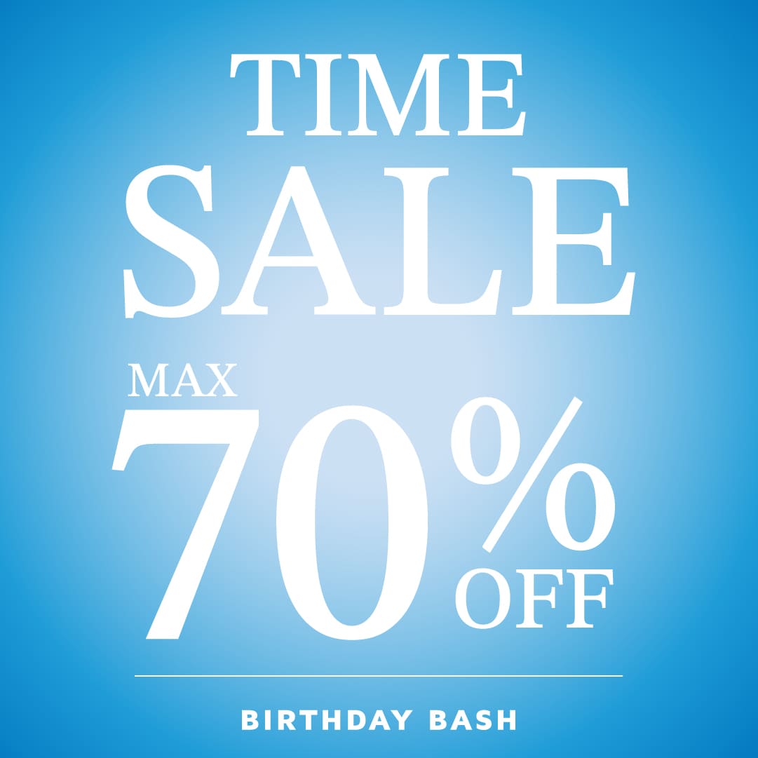 BIRTHDAY BASH�i�o�[�X�f�C�o�b�V���j�̃V���b�v�j���[�X�u�y�{���ŏI���zTIME SALE���{���I�I �v