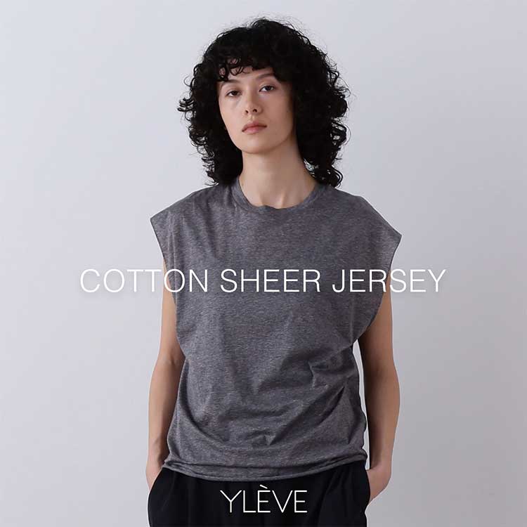 YLEVE�i�C���[���j�̃V���b�v�j���[�X�u�yRESTOCK�zCOTTON SHEER JERSEY�v