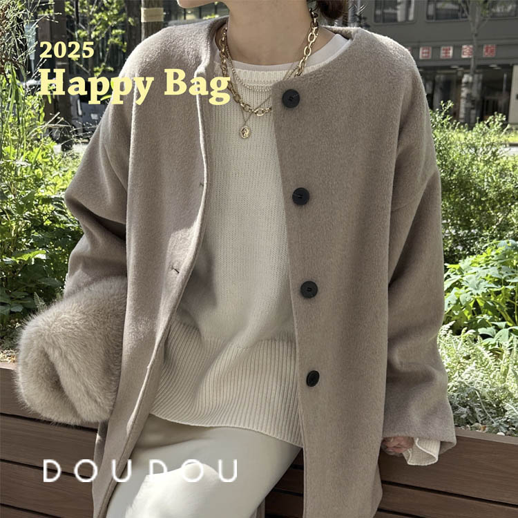 福袋】DOUDOU ノーカラーコート（福袋/福箱）｜DouDou（ドゥドゥ）の 