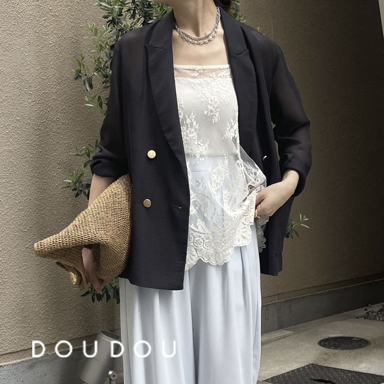 シアーダブルジャケット（テーラードジャケット）｜DouDou