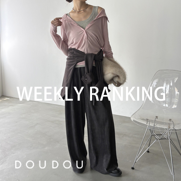 裾フリンジデニムジャンスカ（ワンピース）｜DouDou（ドゥドゥ）の