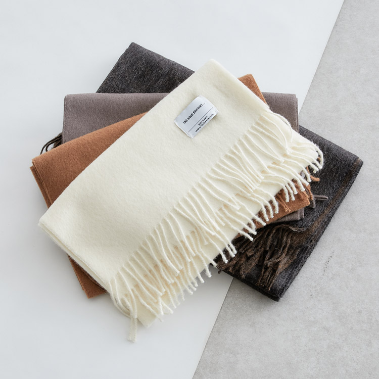 THE INOUE BROTHERS/イノウエブラザーズ】Two Color Large Brushed Stole / アルパカマフラー（マフラー）｜Lui's（ルイス）のファッション通販  - ZOZOTOWN