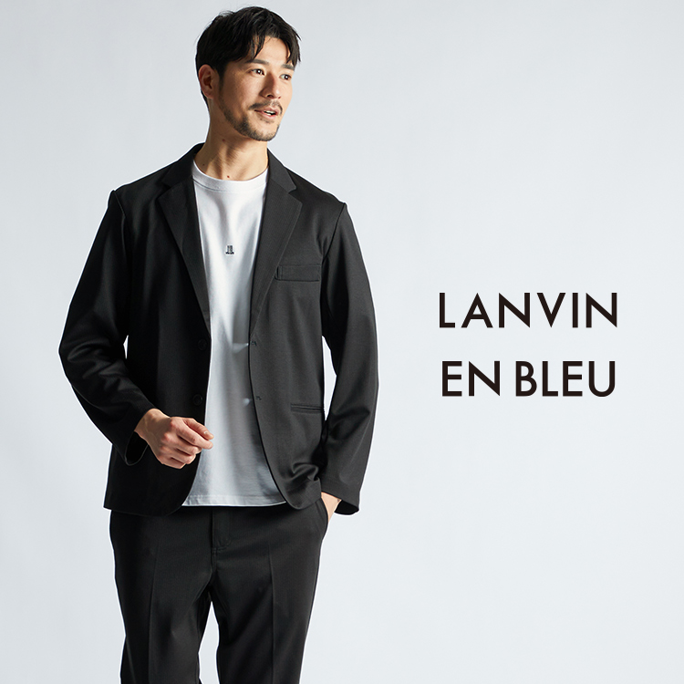 LANVIN en Bleu MEN�i�����o�� �I�� �u���[ �����j�̃V���b�v�j���[�X�u�yPICK UP�z���N���ăL�}��Z�b�g�A�b�v�X�^�C���v