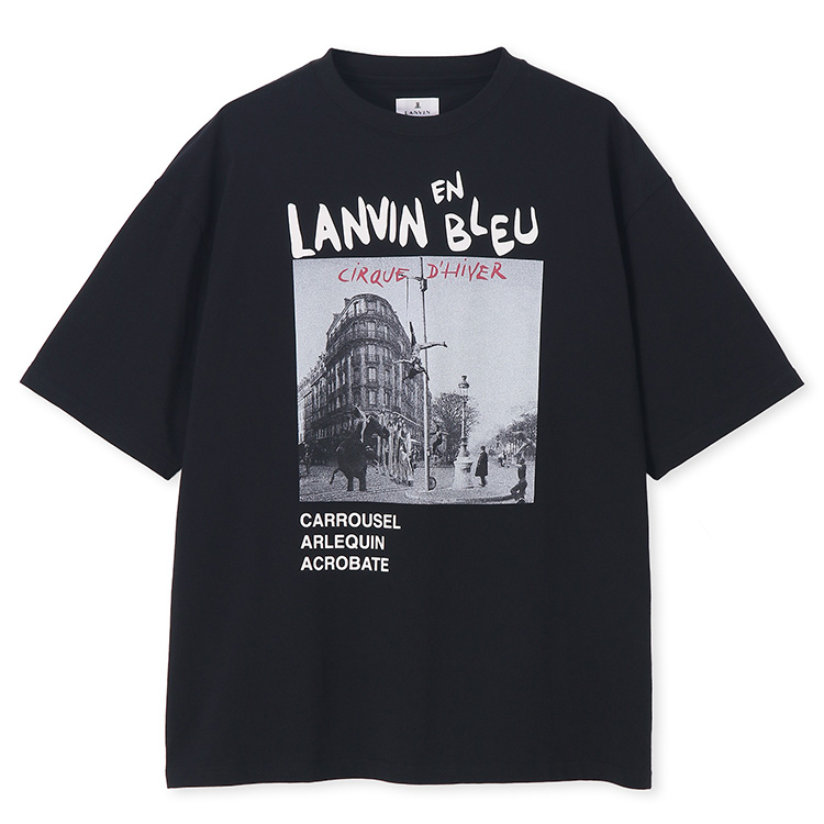 LANVIN en Bleu MEN�i�����o�� �I�� �u���[ �����j�̃V���b�v�j���[�X�u�yPICK UP�z�����C�� �t�H�gTEE���O���t�B�b�NTEE�v