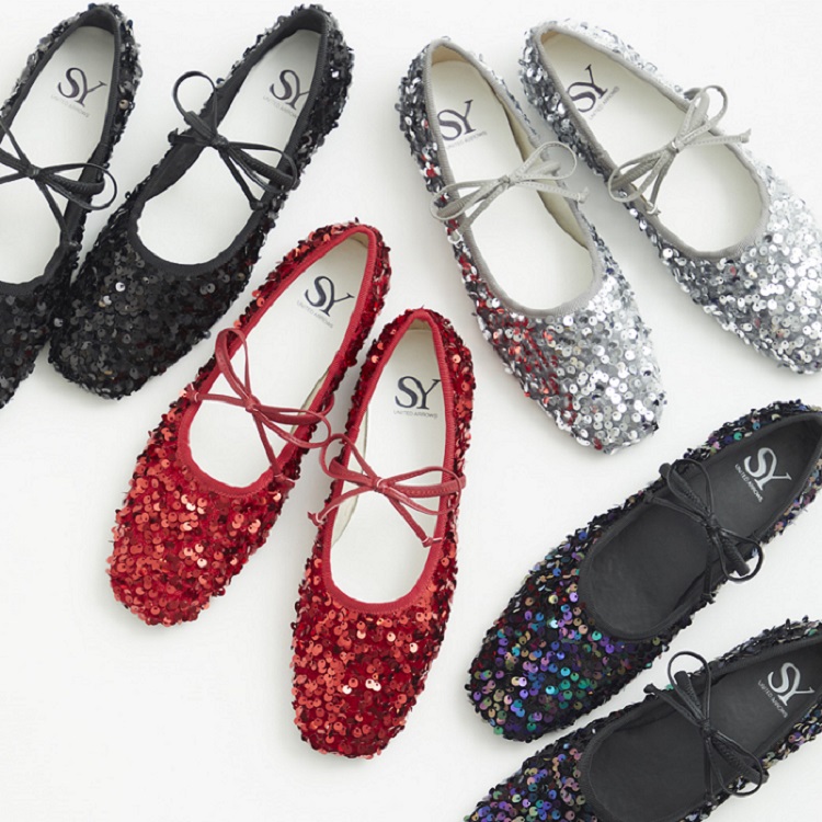 ODETTE E ODILE バレエシューズ　23 ODETTE E ODILE ＜SY＞スパンコールバレエ フラット10