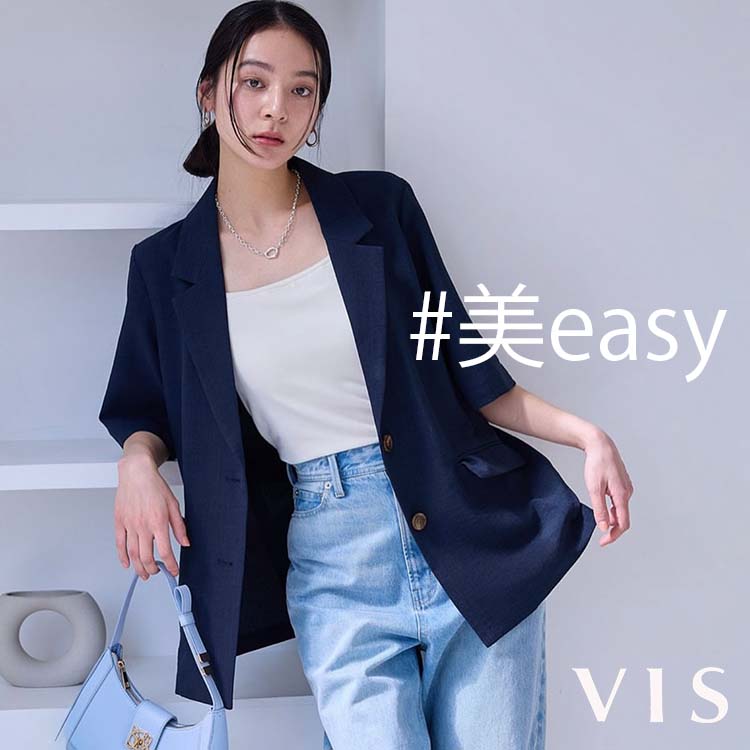 美easy】リネンライクハーフスリーブジャケット【接触冷感