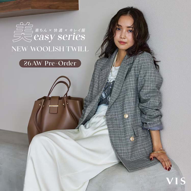 VIS�i�r�X�j�̃V���b�v�j���[�X�u��easy�uWOOLISH TWILL�v�b2026AW�v