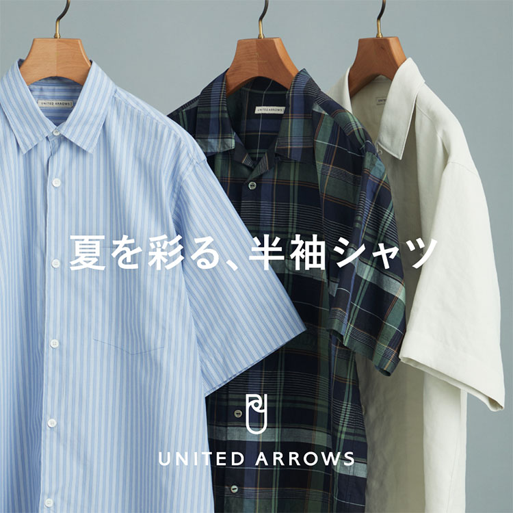 UNITED ARROWS�i���i�C�e�b�h�A���[�Y�j�̃V���b�v�j���[�X�u�Ă��ʂ�A�����V���c�v