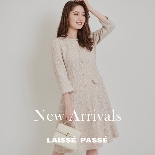 衿付きポンチワンピース（ワンピース）｜LAISSE PASSE（レッセパッセ