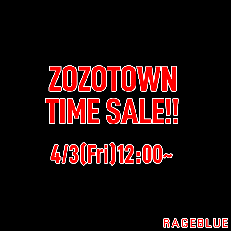RAGEBLUE�i���C�W�u���[�j�̃V���b�v�j���[�X�u�yZOZOTOWN����^�C���Z�[���z���Ԍ���PRICE DOWN���v