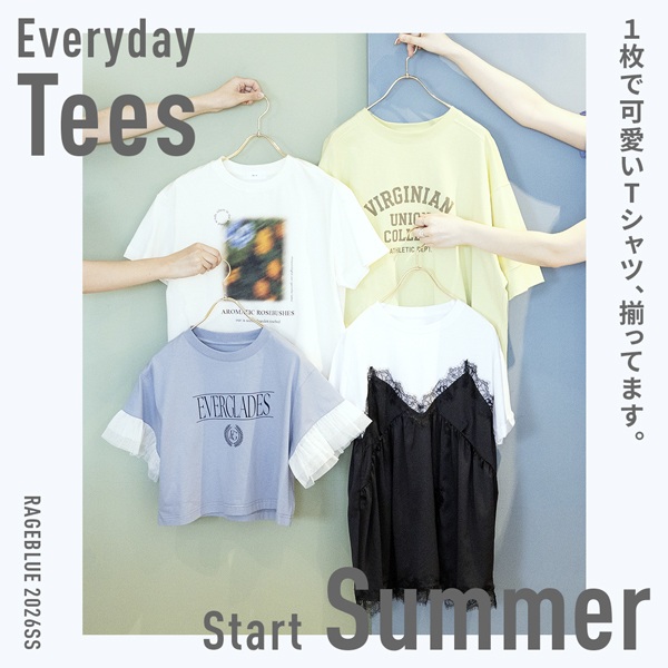 RAGEBLUE�i���C�W�u���[�j�̃V���b�v�j���[�X�uT-SHIRTS COLLECTION.�v