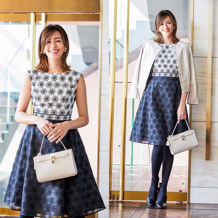 トッカ花柄刺繍スカート