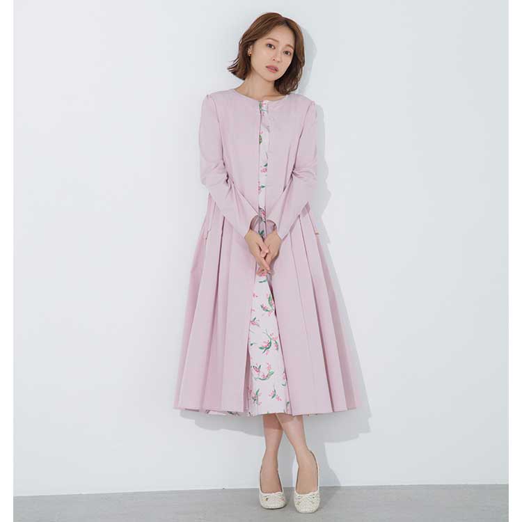 TOCCA�i�g�b�J�j�̃V���b�v�j���[�X�u�ychay���񒅗p�z�t�炵���s���N�̃����O�R�[�g�̃t�F�~�j���R�[�f�v