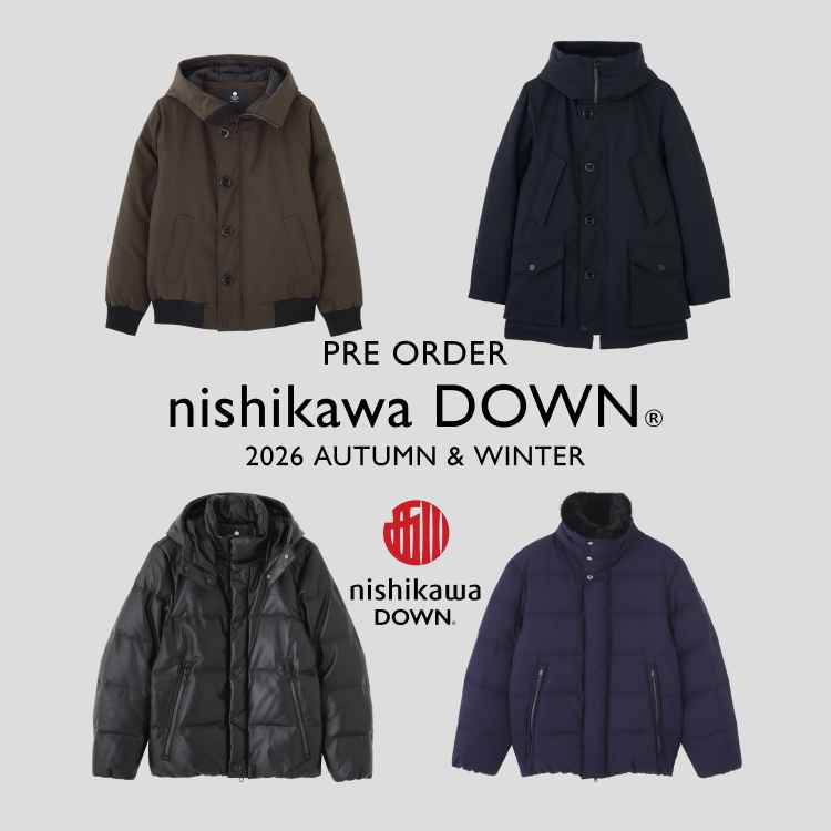 NANO universe�i�i�m���j�o�[�X�j�̃V���b�v�j���[�X�unishikawa DOWN(R) 2026 AUTUMN&WINTER�v