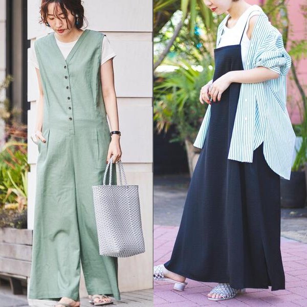 Coen コーエンのトピックス Coen Womens 季節の変わり目の味方 サロペット キャミワンピ特集 Zozotown