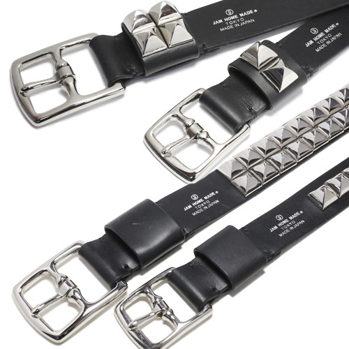 格安出品！JAM  MADEレザースタッズリングベルト2点セット！ JNS733)POSTプレーンスタッズベルト-DOUBLE-｜アクセサリー通販