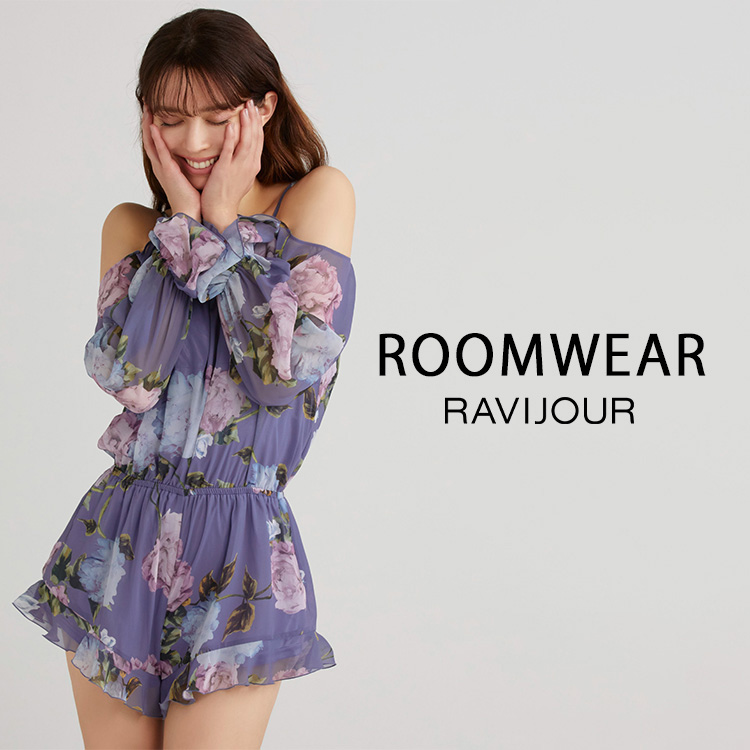 フラワーシフォン ロンパース ルームウェア パジャマ Ravijour ラヴィジュール のファッション通販 Zozotown