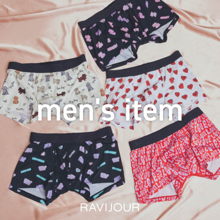 RAVIJOUR�i�����B�W���[���j�̃V���b�v�j���[�X�umen's item lineup�v