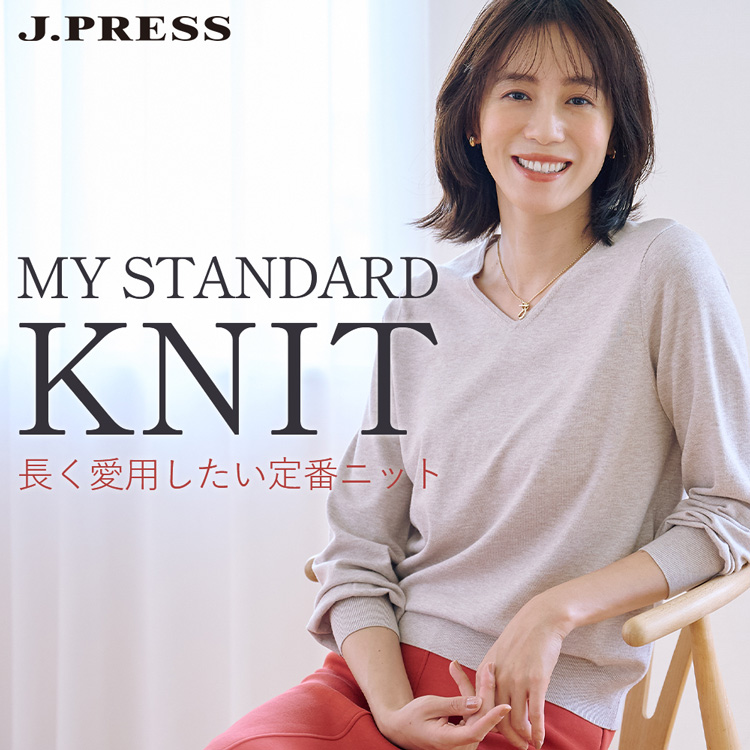 J.PRESSiWFCvXj̃Vbvj[XuMY STANDARD KNIT p ԃjbgv