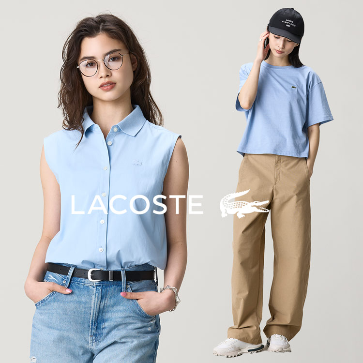 ラウンドヘム 配色リブカラー ワッフルボーダーロングスリーブTシャツ