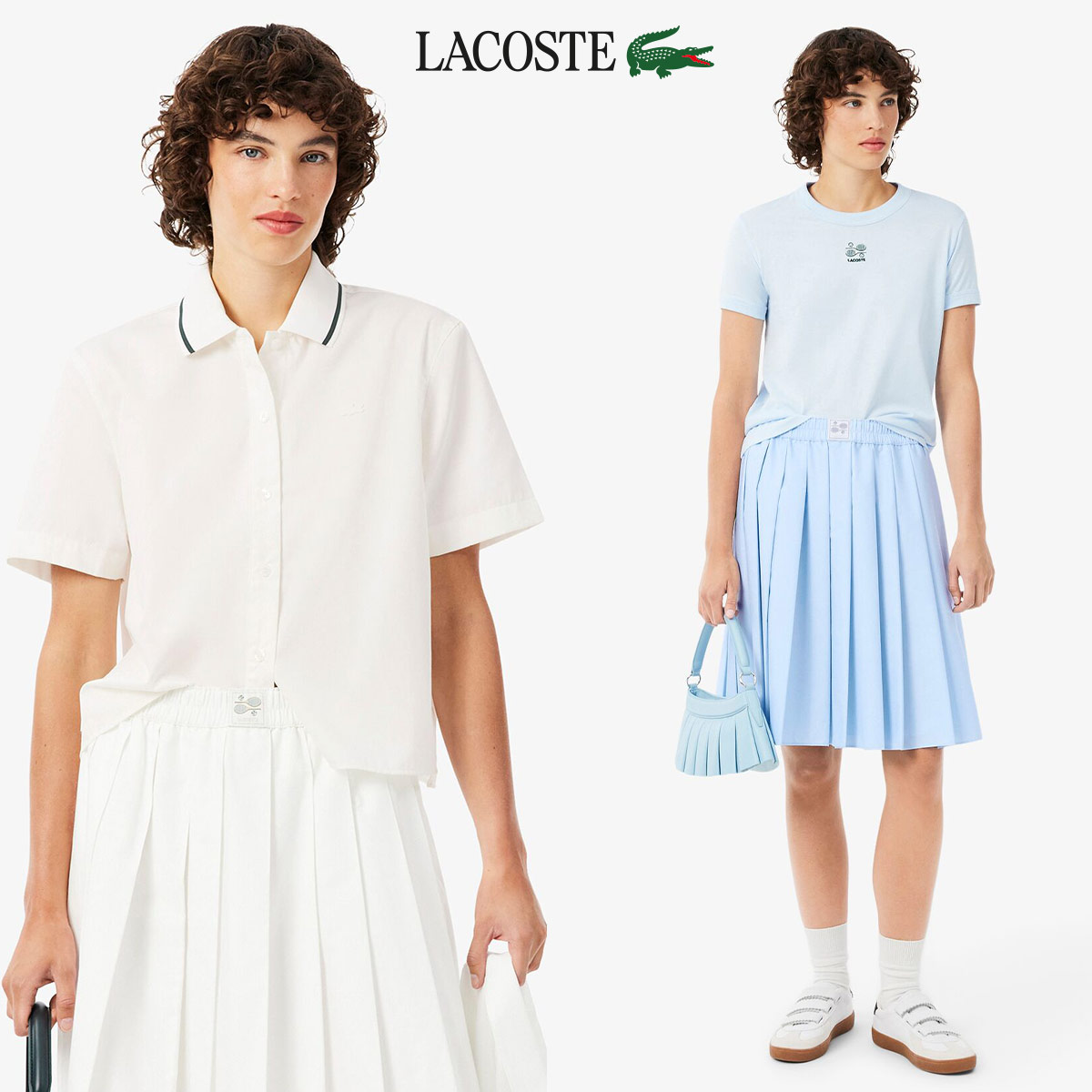 LACOSTE�i���R�X�e�j�̃V���b�v�j���[�X�u�sLACOSTE NEW ARRIVAL�t�V���v���ȃf�U�C���ɍۗ����C������̃��u�j�b�g���C���J���[�V���c�v