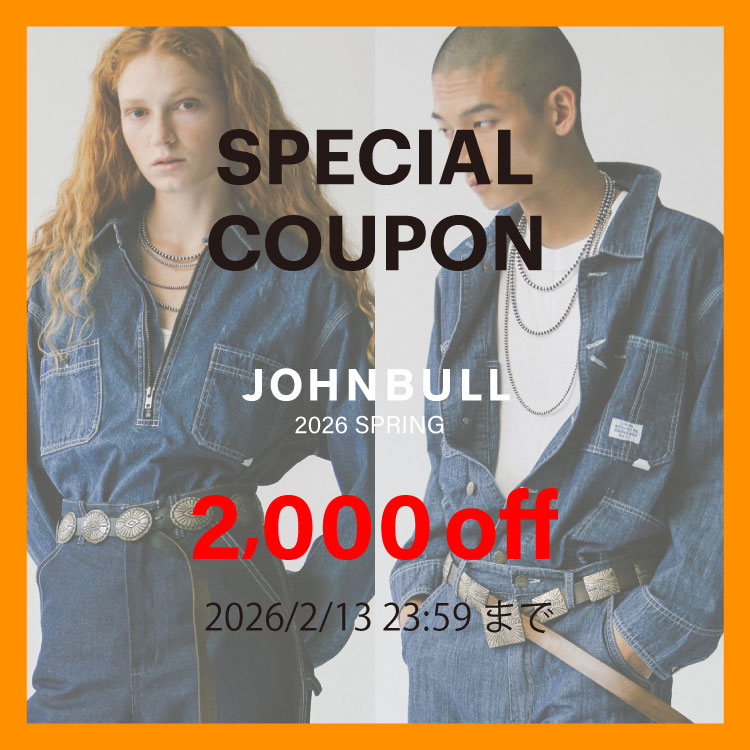 JOHNBULL�i�W�����u���j�̃V���b�v�j���[�X�u�y��2,000�~OFF���{������I�z�������g����N�[�|���z�M���I�v