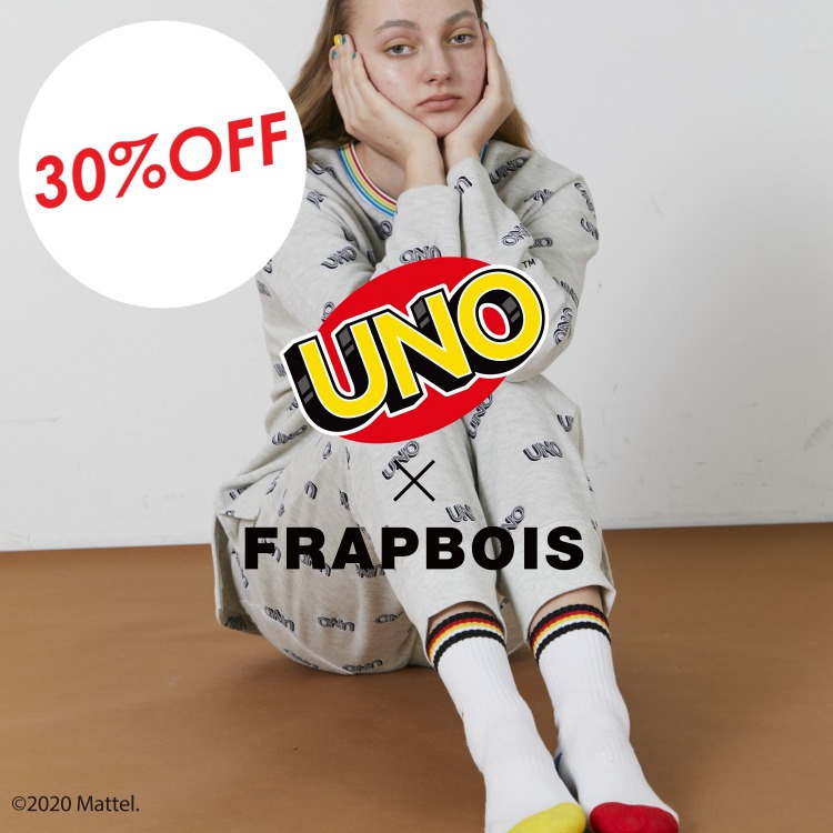 FRAPBOIS(フラボア)のショップニュース「【30%OFF】 〈UNO×FRAPBOIS〉のコラボアイテムが期間限定でスペシャルプライスに!!」