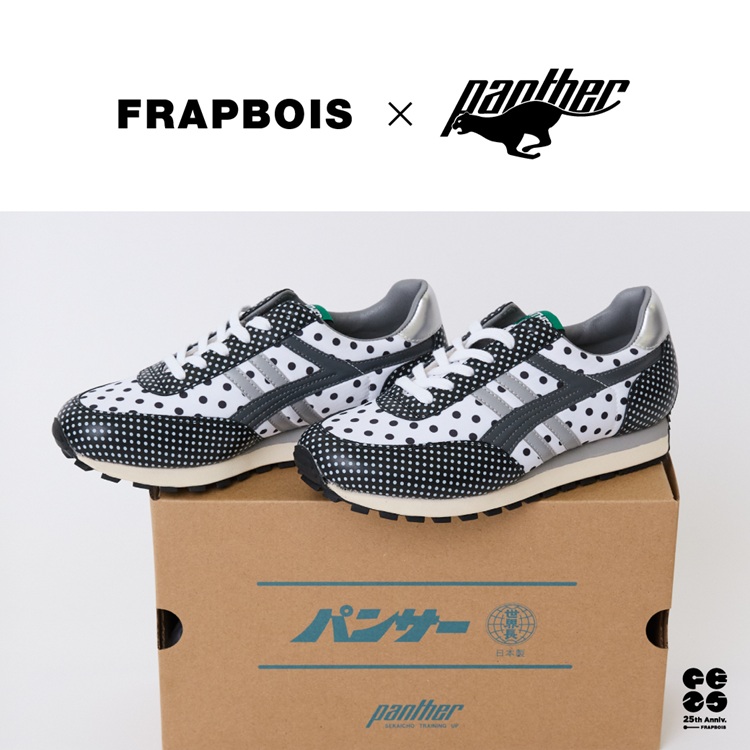 FRAPBOIS�i�t���{�A�j�̃V���b�v�j���[�X�u�X�j�[�J�[�u�����h�uPanther�v�i�p���T�[�j��25���N���ނ������t���{�A�̃R���{��5�e�B�v