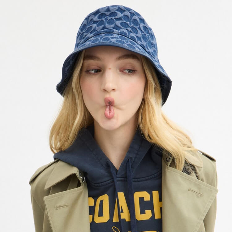 シグネチャー ジャカード バケット ハット(ハット)|COACH シグネチャー ジャカード バケット ハット(ハット)|COACH