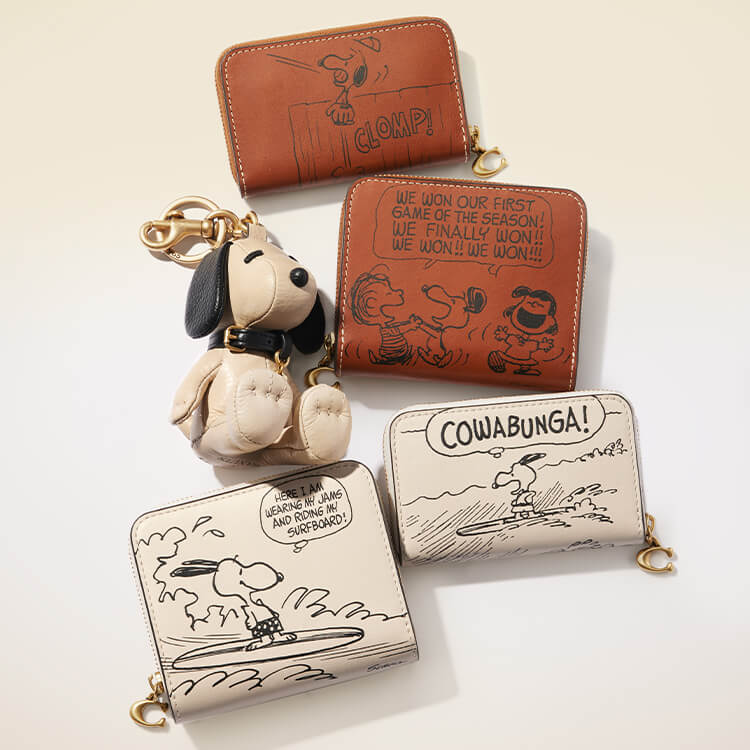 PEANUTS 財布 「COACH X PEANUTS」エッセンシャル ビル