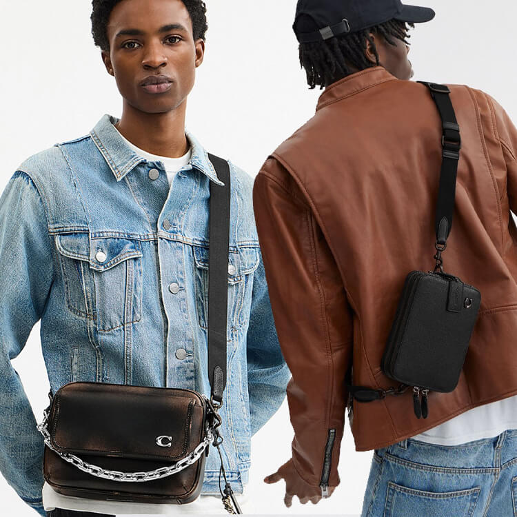 コーチ COACH レザー クロスボディ ボディバッグ ブラウン メンズ COACH｜コーチのトピックス「メンズ クロスボディバッグ／COACH