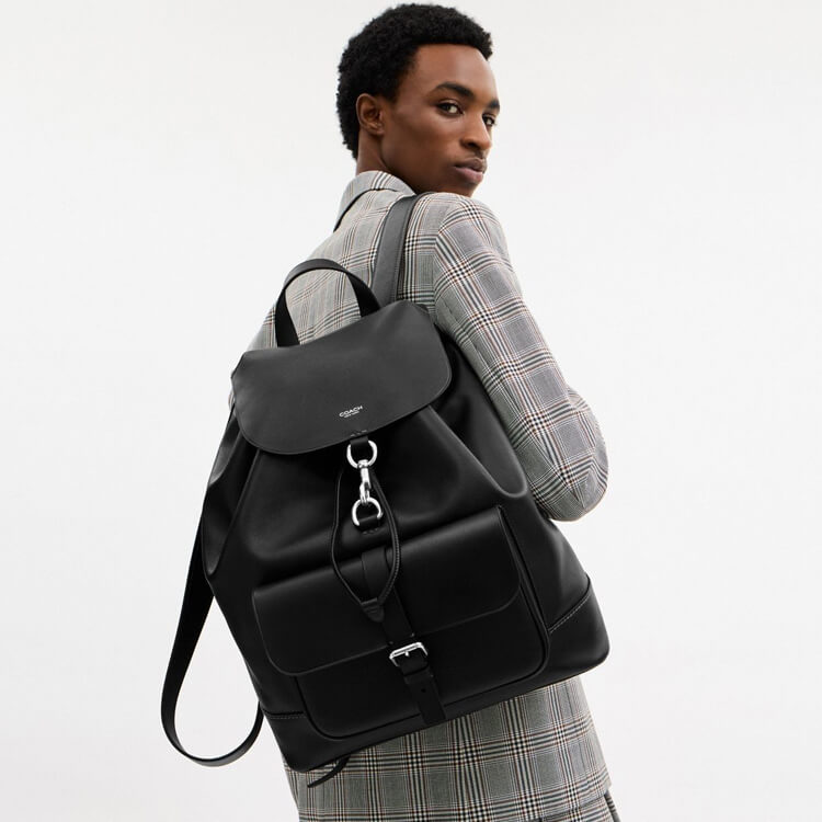 COACH キルティングバックパック ブラック タビー バックパック・キルティング（バックパック/リュック