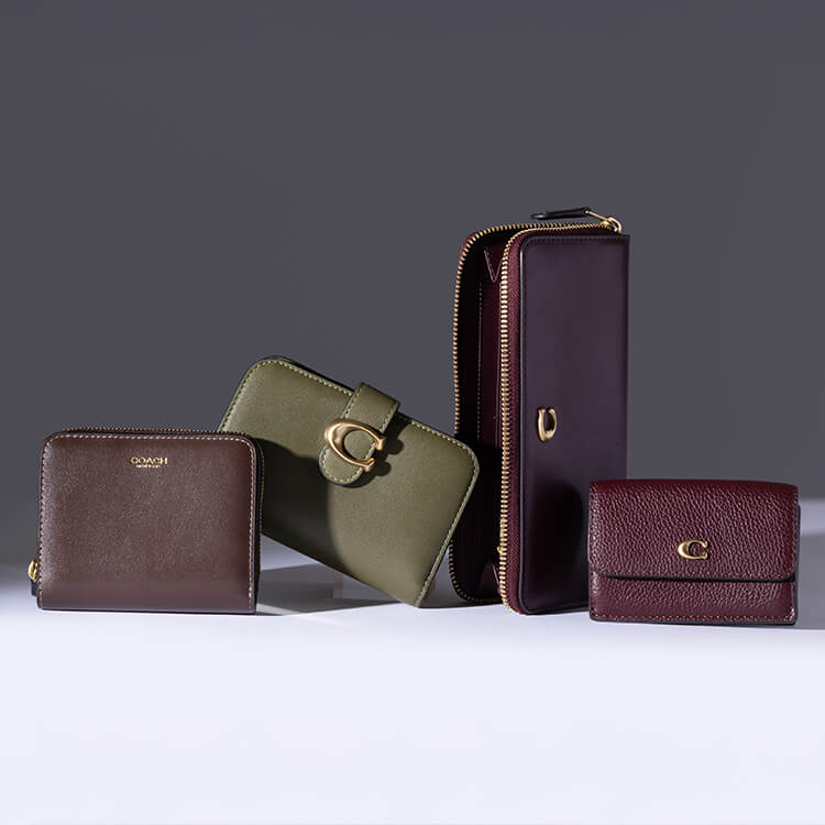 新品未使用✨コーチ　トップ ハンドル カード ケース・クリスタル シグネチャー トップ ハンドル カード ケース・クリスタル シグネチャー ジャカード