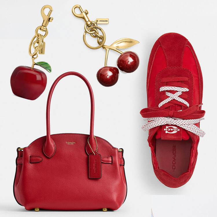 COACH�i�R�[�`�j�̃V���b�v�j���[�X�u�N�₩�ȃ��b�h�J���[���A�N�Z���g�Ɂ^COACH�v