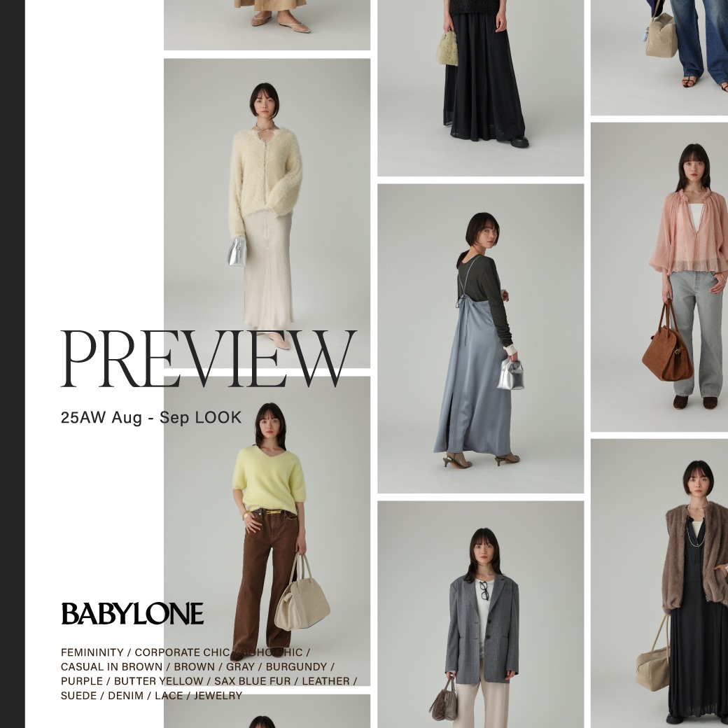 BABYLONEiorj̃Vbvj[XuyPREVIEWz25AW Aug-Sep LOOKv