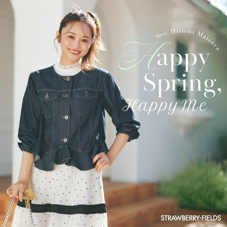 STRAWBERRY-FIELDS�i�X�g���x���[�t�B�[���Y�j�̃V���b�v�j���[�X�u�y����˃g�b�v�� ���󓵂��񒅗p�A�C�e���zHappy Spring, Happy me�v
