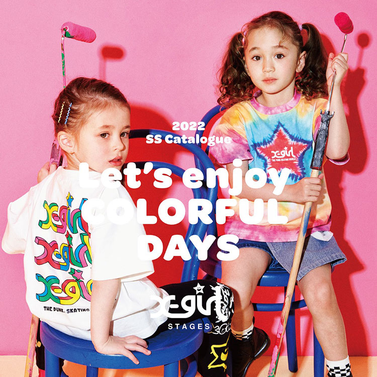 X Girl Stages エックスガール ステージスのトピックス X Girl Stages カラフルな春の新作で新学期準備 Zozotown