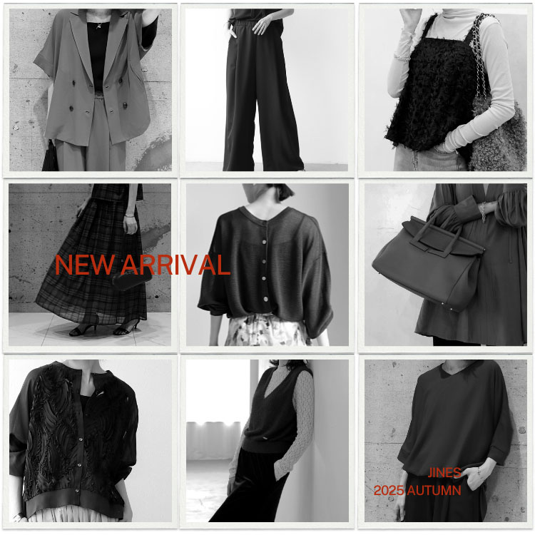JinesiWlXj̃Vbvj[XuAUTUMN NEW ARRIVALJines̐VACeׁv