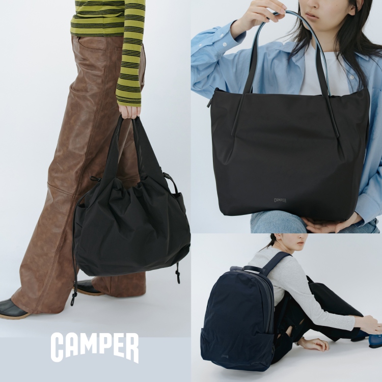 CAMPER�i�J���y�[���j�̃V���b�v�j���[�X�u�V�[���őI�ׂ�u���b�N�o�b�O���W�v
